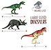 Dinosaur Toys [16 Items] For Boys Girls Of All Ages - Perfect Gift - Jurassic Age Park with T Rex, Raptor, Egg, Book, Stickers – all in this Play set (6” dinosaurs)