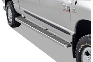 APS (304 Stainless Steel Polished Silver 6 inches) Running Boards Side Steps Compatible with Ram 1500 2009-2018 Crew Cab & Ra