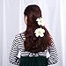 FRCOLOR 12 Pieces 3.5 Inch Hawaiian Plumeria Flower Hair Clips Foam Women Ladies Hair Accessories for Beach Party Wedding Event Decoration