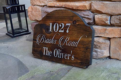 Address Sign - Address Plaque - Rustic Home Decor - Personalized Gift - Outdoor Address Sign - Family Established Sign - Engraved Address