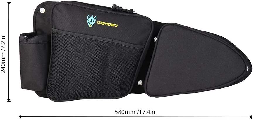 RZR Side Door Bags, Chupacabra Offroad Front Door Side Storage Bag Set w/Knee Pad for 2014 2015 2016 2017 2018 2019 2020 Polaris RZR XP Turbo Turbo S 1000 S900 (Install Video Included): Automotive