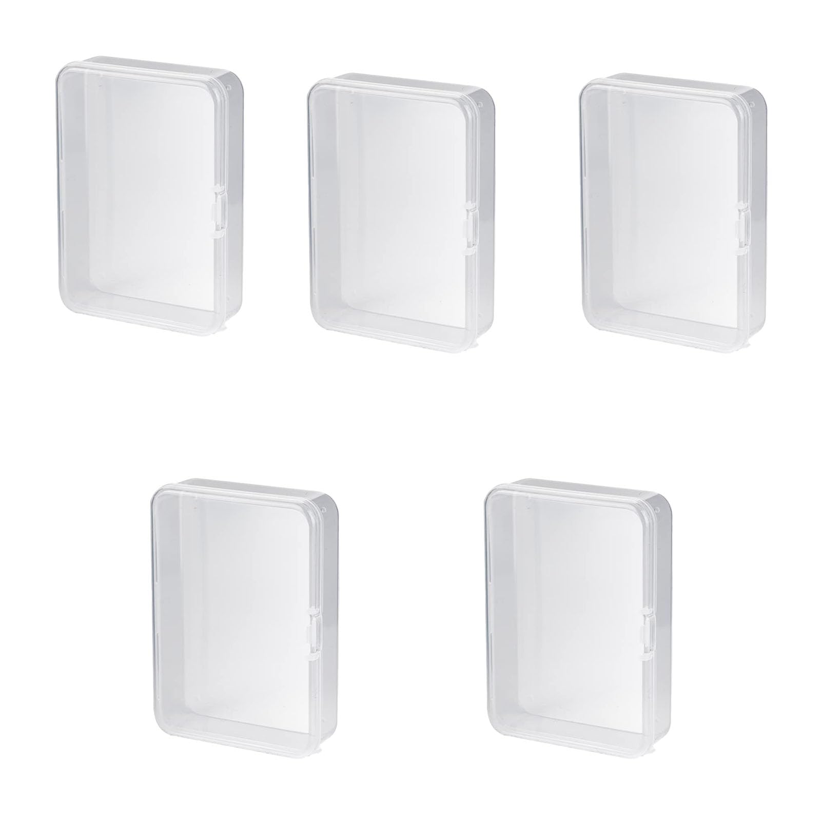 Yuannee Playing Card Case,5 PCS Clear Plastic Card Case Blank Small Playing Cards Case Trading Card Storage Box Playing Cards Display Cases Playing Card Holder for Home Office Business