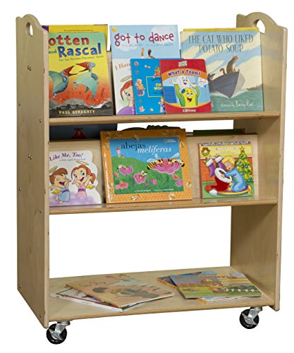 Contender C990648F Mobile Library Cart, Fully Assembled