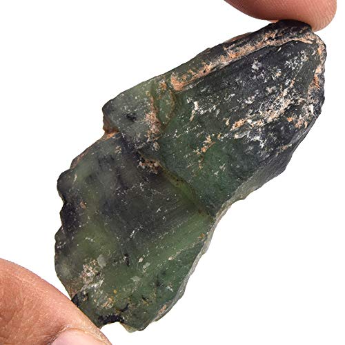 Untreated Raw Rough Serpentine 96.50 Ct. Certified Healing Crystal Natural Green Serpentine Gemstone - Image 6