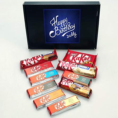 KitKat Chocolate Selection Gift Box - 10 Different Styles - Father's Day, Best Dad, Happy Birthday Super Dad (Happy Birthday Daddy)