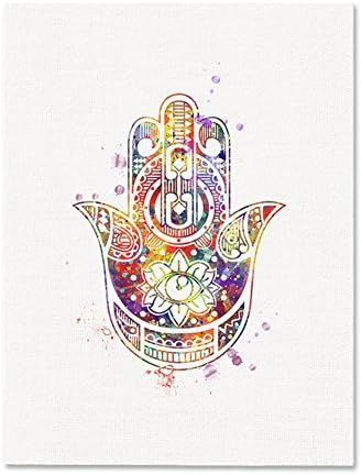 KATURN Wall Art Picture Joss Lotus Painting Canvas Home Decoration Wall Art Bedroom Living Room Television Background Decoration without framing size L (Buddha hand)