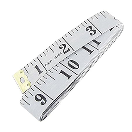Schnitten Maßband Metrisch & Imperial weiß