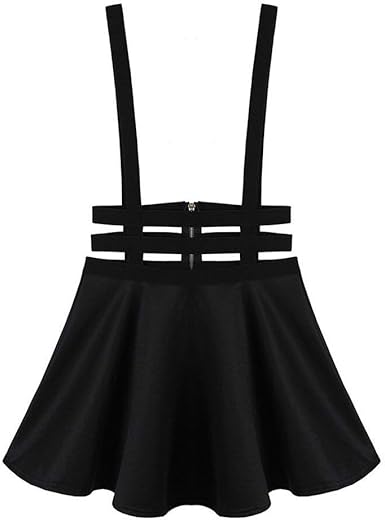 suspender dress black