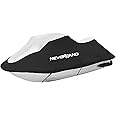 NEVERLAND Jet Ski Cover Suitable for 2 3 Seater Jetski Covers Heavy Duty Waterproof 210D with 2 Air Vent Marine Grade UV Resistant Compatible with Yamaha Sea-Doo Kawasaki Lengths 120'' to 135"