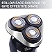 SURKER 3 In 1 Professional Electric Razor Shaver Men Rotary Shaver Cordless Hair Clippers Nose Hair Trimmer Wet and Dry With USB Rechargeable Sideburns Razor Waterproof-Best Gift for Dad,Boyfriend