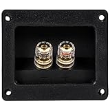 Speaker Terminal Cup Gold Insulated 5-Way Binding Post High Power