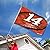 Tony Stewart #14 3x5 SIGNATURE Flag w/grommets RR Outdoor House Banner Nascar Racing