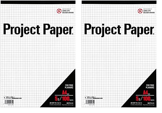 オキナ 方眼紙 プロジェクトペーパー A4 5mm方眼罫 100枚 PPA45S (× 2)商品画像