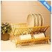 Dish Rack 18 Slots Bamboo Collapsible Compact(Hankey DR01)