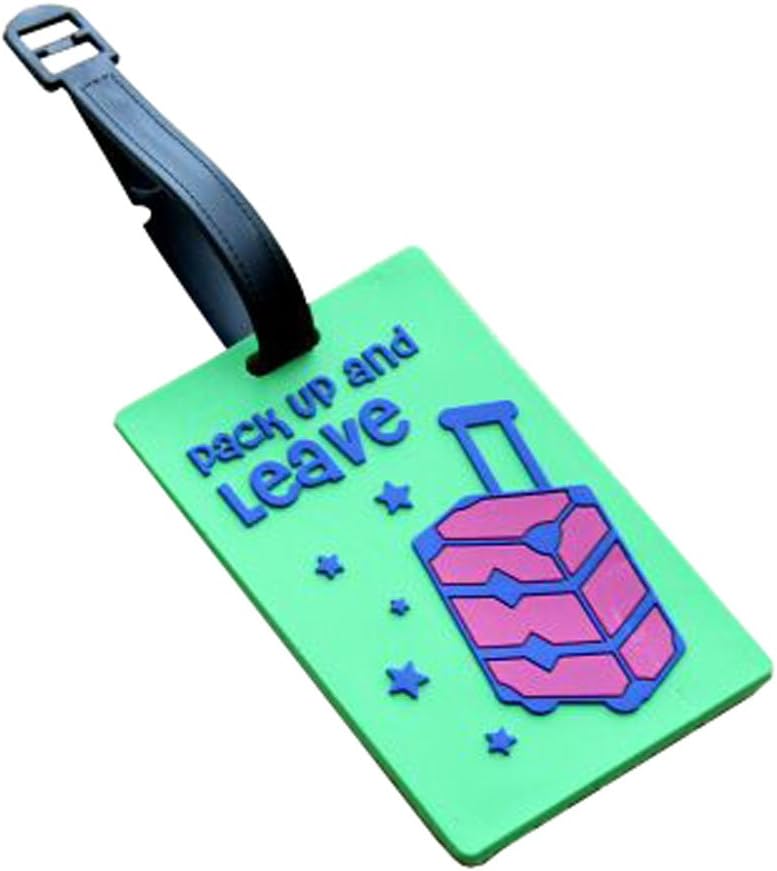 Set of 2 Luggage Tags Bag Tags Silicone Name Tags Travel