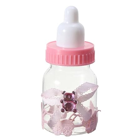 Baby Shower Decorations Unisex 12pcs Fillable Bottles Candy Box