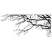 Large Wall Decal Sticker - Semi-Gloss Black Tree Branches, 44in X 100in, Right to Left. Removable, No Paint Needed, Branch Wall Stencil The Easy Way
