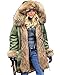 Aofur Womens Hooded Faux Fur Lined Warm Coats Parkas Anoraks Outwear Winter Long Jackets