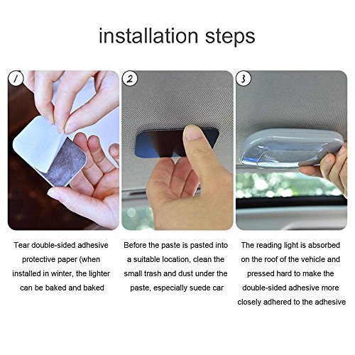 Car Ceiling Roof Dome Light, 2W RV Magnetic Dome Light Fixture Universal USB Rechargeable Wireless LED Car Dome Ceiling Lamp with 10 Led for RV, Trailer, Camper, Motorhome, Boat. 9.5mm Extra Slim