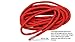 63 RED w/ BLACK Kevlar (R) proTOUGH(TM) Boot Shoelaces 2 pair pack (63 inch 160 cm)