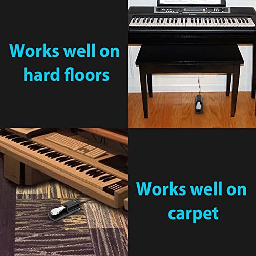 FZONE Sustain Pedal for MIDI Keyboards Digital Pianos Foot Pedal 6.6FT