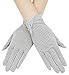 Lovful Women's Outdoor Uv Protection Cotton Anti-skid Driving Gloves,Grey