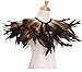 L'VOW Gothic Black Feather Shrug Cape Shawl Halloween Costume for Men (Style -03)