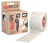RockTape Hemp Kinesiology Tape, Dye Free, Cotton Free, Water Resistant, Reduce Pain & Injury Recovery, Sustainable, 16.4 Feet Roll