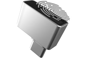TNP PRODUCTS TNP Nano USB C Fingerprint Reader for Windows 10/11 Hello - USB Type C Security Key Biometric Scanner Sensor Dongle Module for Instant Access, Password-Free Login, Sign-in, Lock, Unlock PC & Laptops