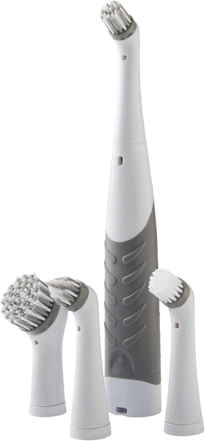 Lakeland Electric Scrubber Household Cleaning Brush with 4 Heads - Powerful