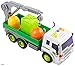 Memtes Friction Powered Garbage Crane Truck Toy with Lights and Sounds for Kids