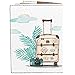 Passport Cover - Holder for Men Women Kids - Designer Vegan Leather Travel Case (Pack Your Bags And Lets Go)