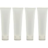 20PCS Clear Empty Refillable Plastic Soft Tubes Squeezable Bottle Packing Cosmetic Sample Container Jars Storage Holder For Facial Cleaner Shampoo Shower Gel Body Lotion Hand Cream 100ml/3.4oz