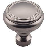 Brixton Rimmed Cabinet Knob - 1 1/4" Diameter in Ash Gray