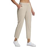 Seamaid Women's Golf Pants with Pockets 7/8 Stretch Ankle Travel Pants for Athletic Casual