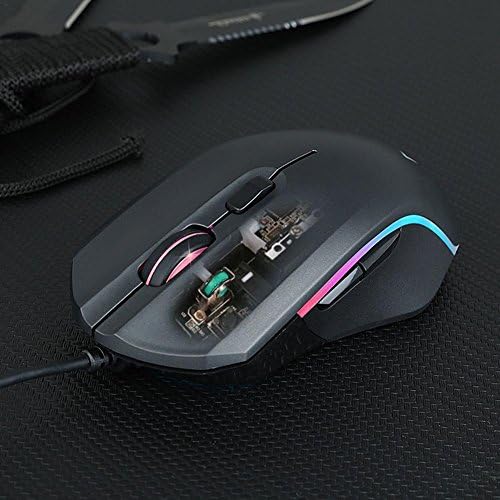 Forestwood Professional Gaming Mouse E-Sports Seven Buttons Professional Wired Mouse USB High Accuracy 5 Levels Adjustable Professional Players