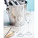 Mr. & Mrs. Gold Champagne Flutes With Gift Box - Wedding Glasses For Bride & Groom - Toasting Gift Sets - For Couples - Engagement, Wedding, Anniversary