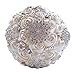 Wedding Flowers Bridal Bouquets Elegant Pearl Bride Bridesmaid Wedding Bouquet Crystal Sparkle 7.48inches 1PCS(Beige)