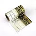 Bright Colorful Washi Masking Tape Collection (Set of 12 Rolls) Cool and Vibraaant Decorative, Stars, Dots, Stripes, Solid Designs, Silver, Golden, and Black Japanese Paper Tape