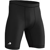CompressionZ Men Compression Shorts for Running, Workout Baselayer Spandex | Breathable 4-way stretch underwear gym half tights, rowing, lightweight, cycling, biking, lifting