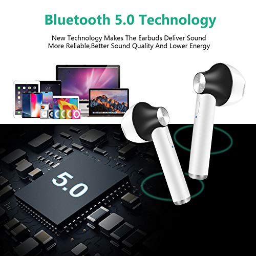 Bluetooth Headphones Mini Bluetooth 5.0 Wireless Earbuds True Wireless HiFi Stereo in-Ear Sports Hea - //coolthings.us