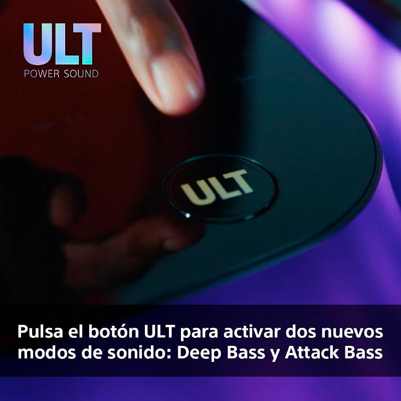 ULT TOWER 10, Altavoz bluetooth para fiestas con ULT POWER SOUND y Deep Bass, altavoces X-Balanced, iluminación LED 360, funciones para fiestas, micrófono inalámbrico, portátil, ruedas giratorias