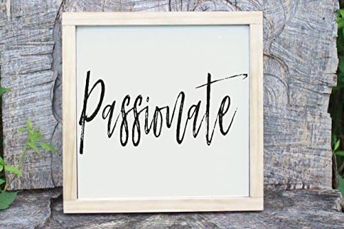Passionate, Words of Affirmation Framed Wood Home Décor Sign