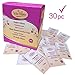 Menstrual Cup Wipes | Intimate Hygiene Cleaning Tissue | Individual Cloth Wipe | Feminine Wipe and Genital Wash | 30 Single Satchels | Handy for Travel