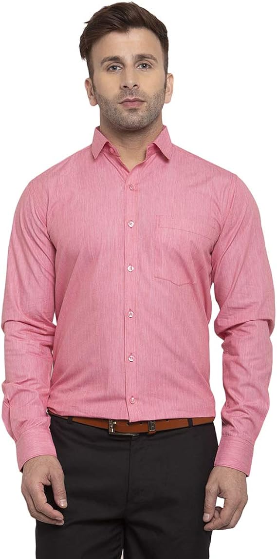 Buy Copperline Men Turquoise Solid Slim Fit Formal Shirt at Amazon.in