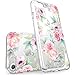 iPhone 6 case,iPhone 6s Case with Flowers, LUOLNH Slim Clear Chrome Gold Floral Pattern Soft Flexible TPU Back Cover Case for Apple iPhone 6/6s [4.7 inch] -G