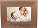CustomGiftsNow The Love Between an Aunt and Nephew Lasts Forever - Natural Alder Wood Picture Tabletop/Hanging Wooden Photo Frame (4x6-inch)
