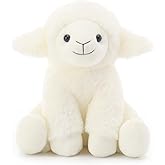 Apricot Lamb Toys Plush Cream Lamb Sheep Stuffed Animal with Fluffy Soft Ears (Cream Lamb, 8 Inches)