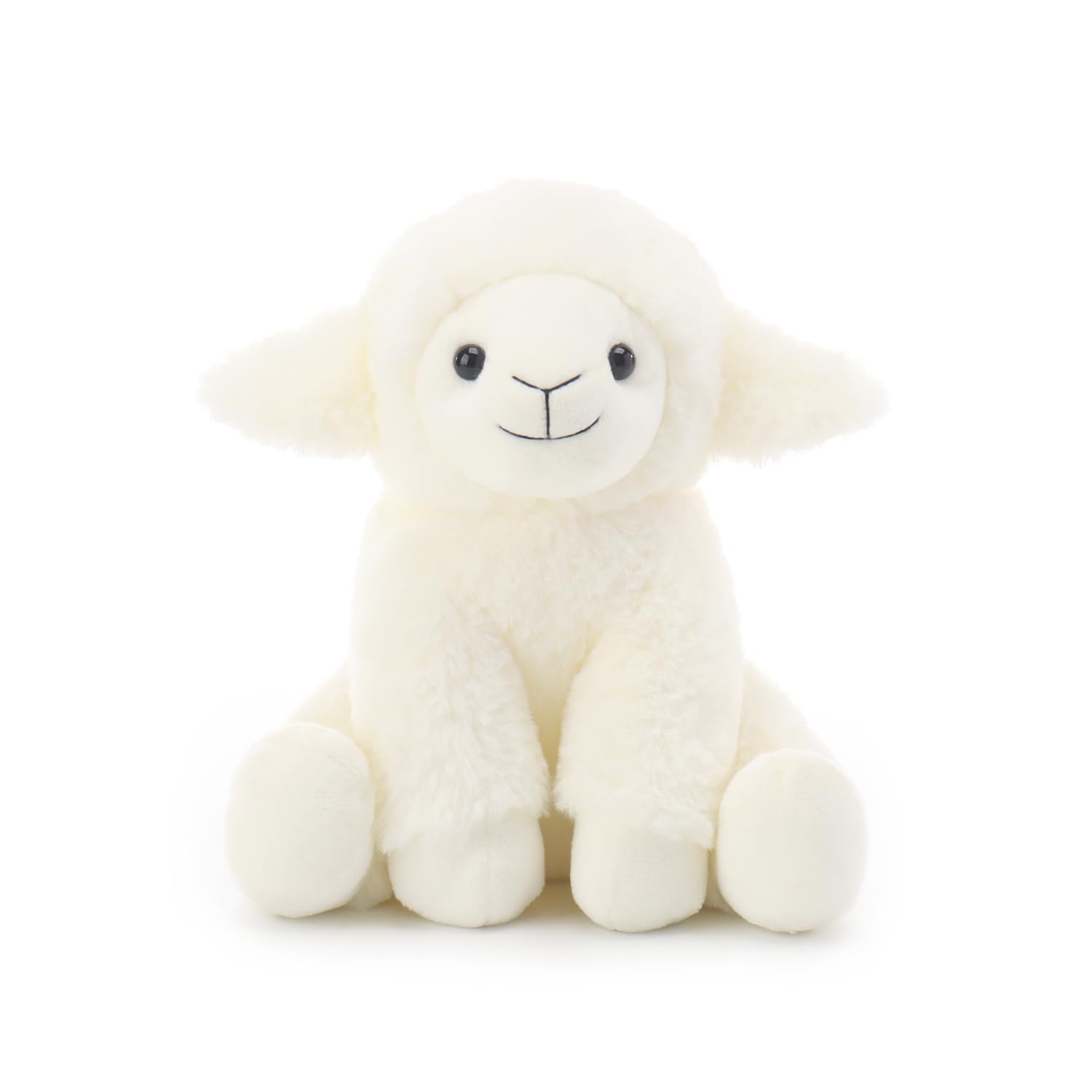Apricot Lamb Toys Plush Cream Lamb Stuffed Animal with Fluffy Soft Ears (Sheep Plushies)