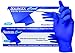 SKINTX CB2-50010-M-BX Nitrile Medical Grade Examination Glove, 3 mil - 4 mil, Powder-Free, Latex-Free, Finger Textured, 200/bx Eco-Friendly Packaging, Cool Blue (Pack of 200)